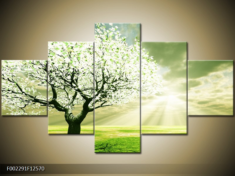 Moderní obraz strom (AKCE) - 5 dílný