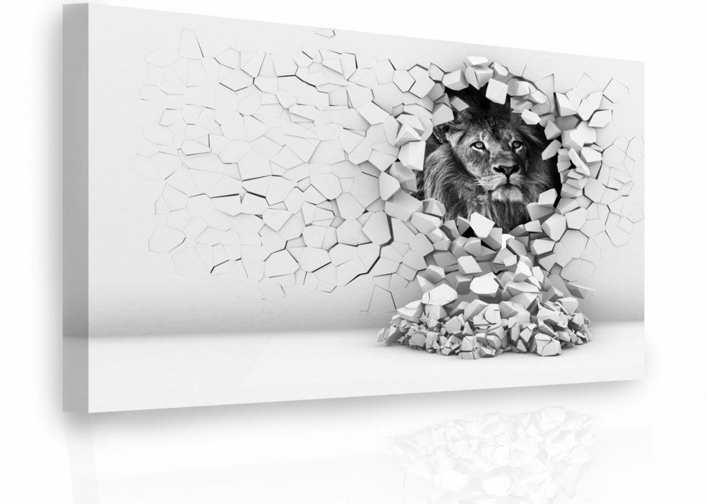3D obraz Lev 120x80  cm