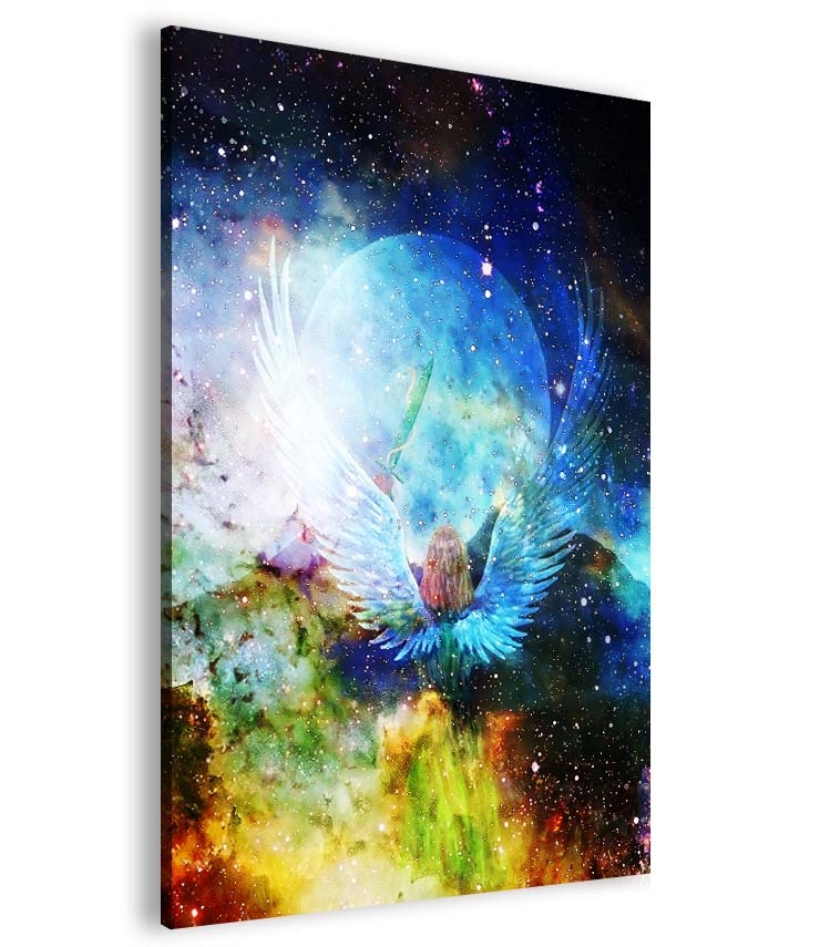 Abstraktní obraz andělské požehnání 20x30  cm
