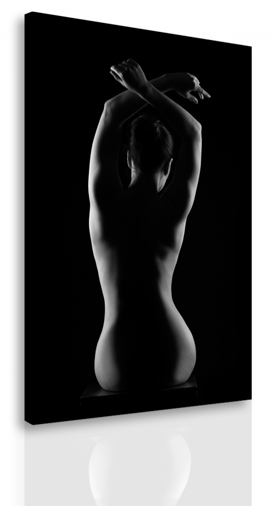 Černobílý obraz Krása těla 90x60  cm