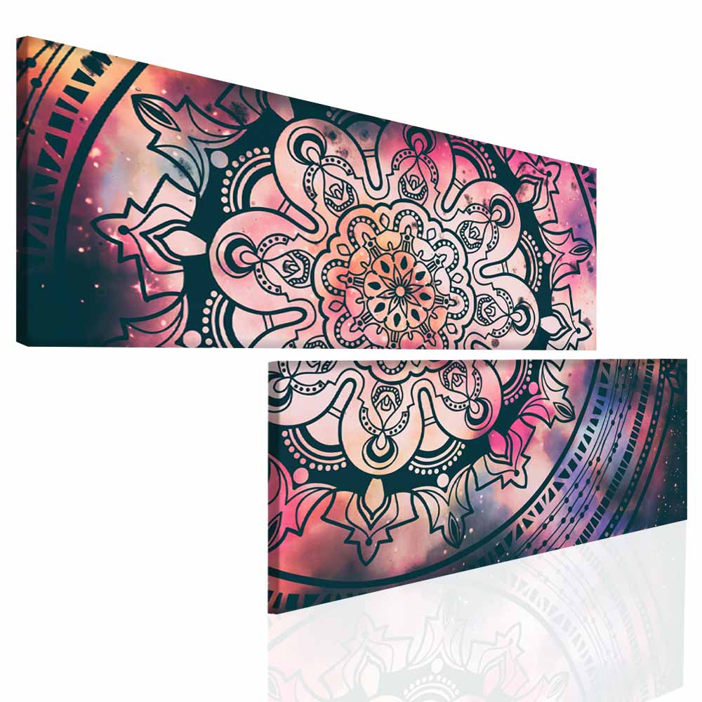 Dvoudln obraz mandala asu 100x60  cm, 2 dly