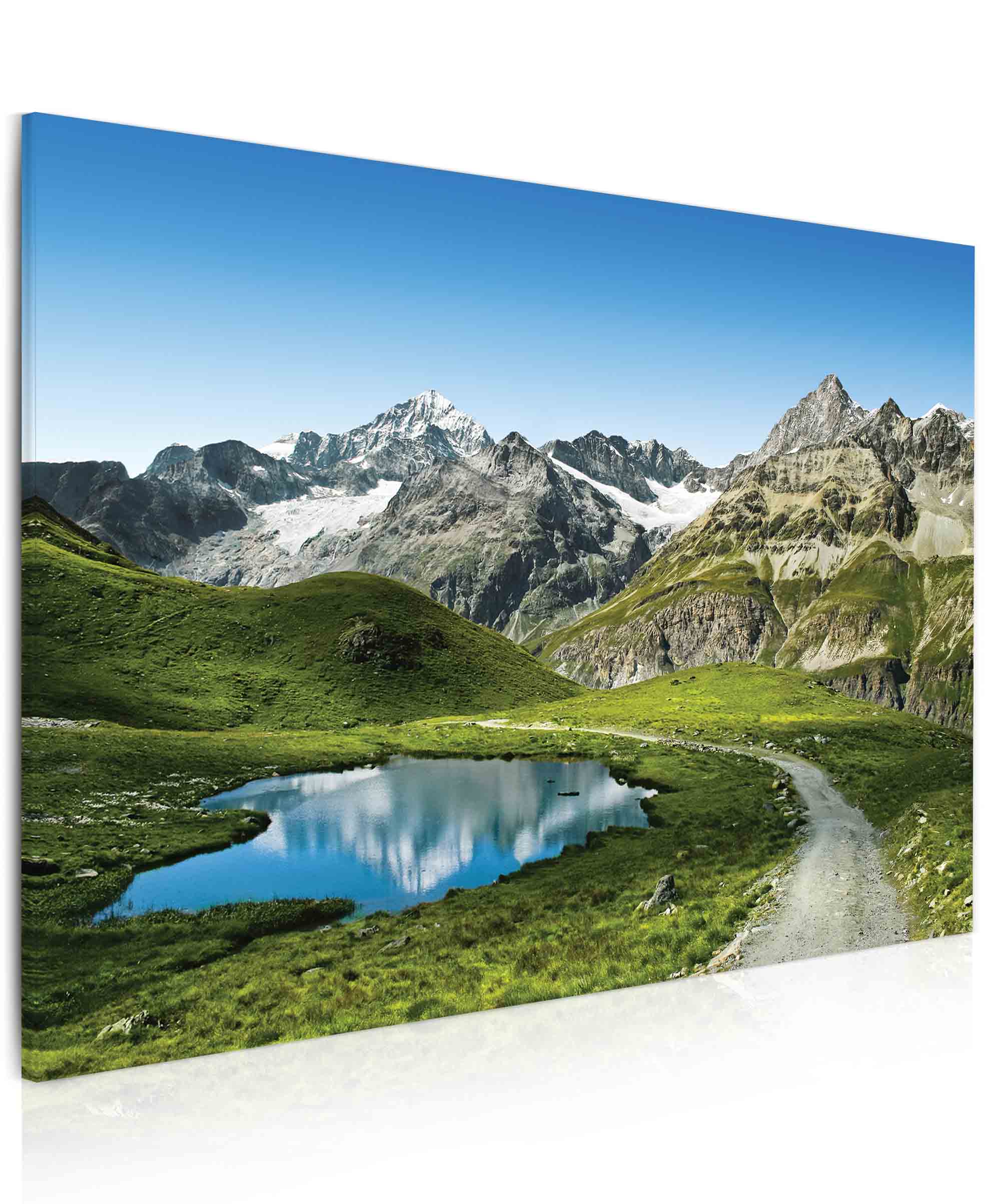 Obraz Alpsk ledovcov jezrko 150x100  cm