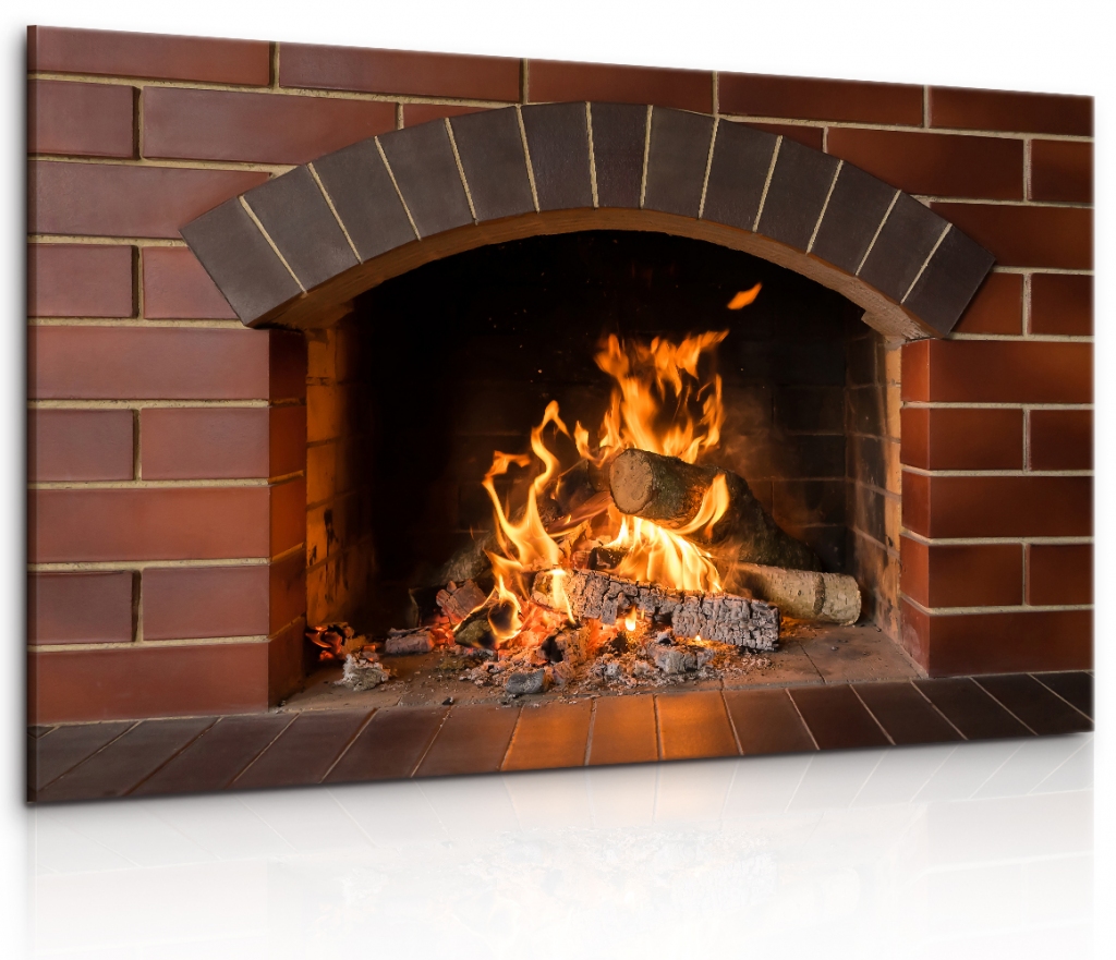 Obraz Imitace krbu II 120x80  cm