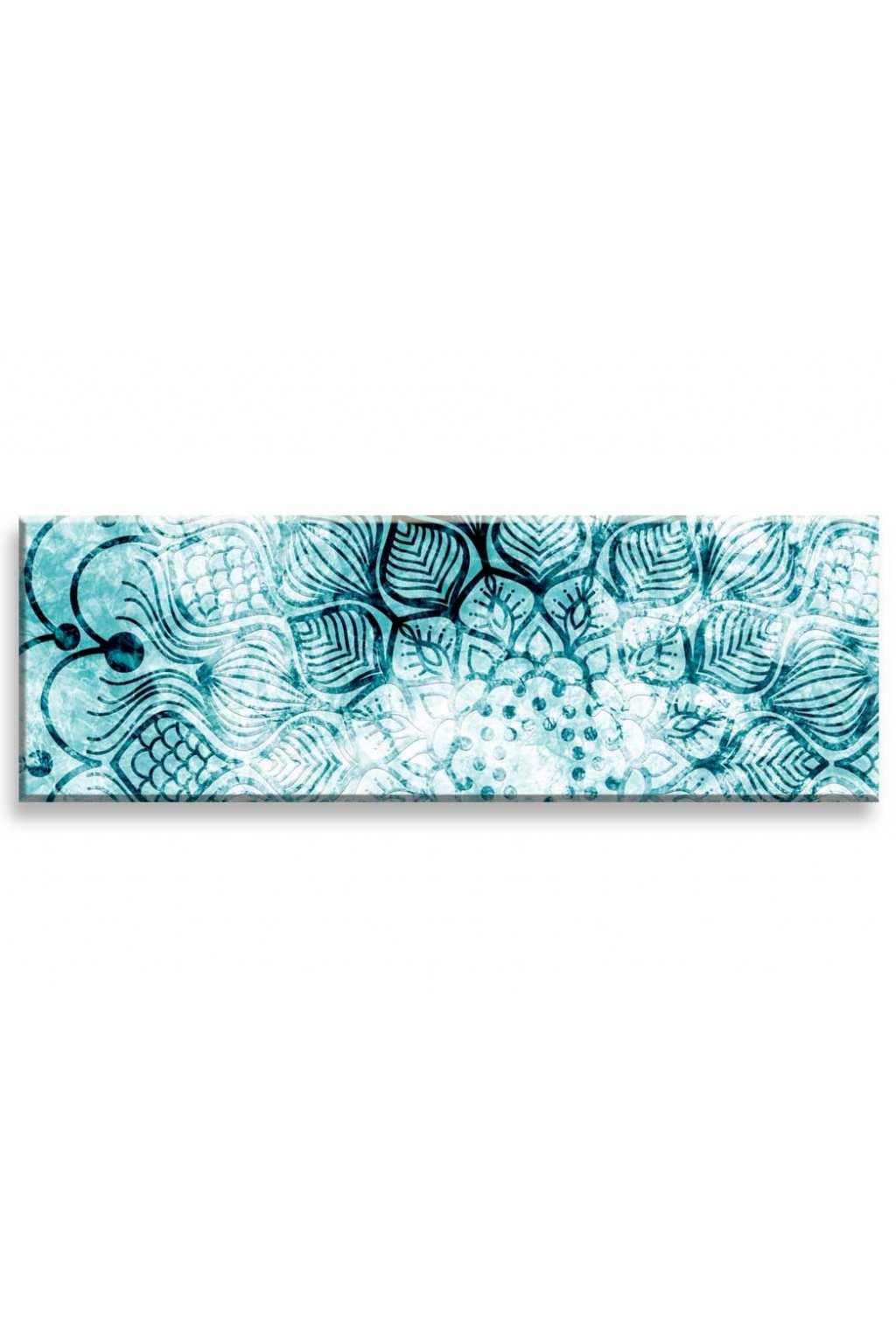 Obraz Ledové modrá mandala 150x50  cm