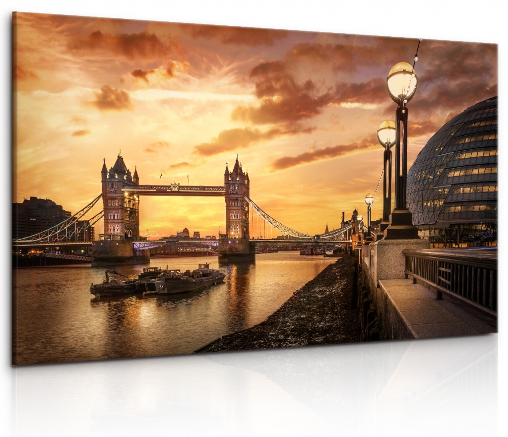 Obraz londýnský Tower Bridge 120x80  cm
