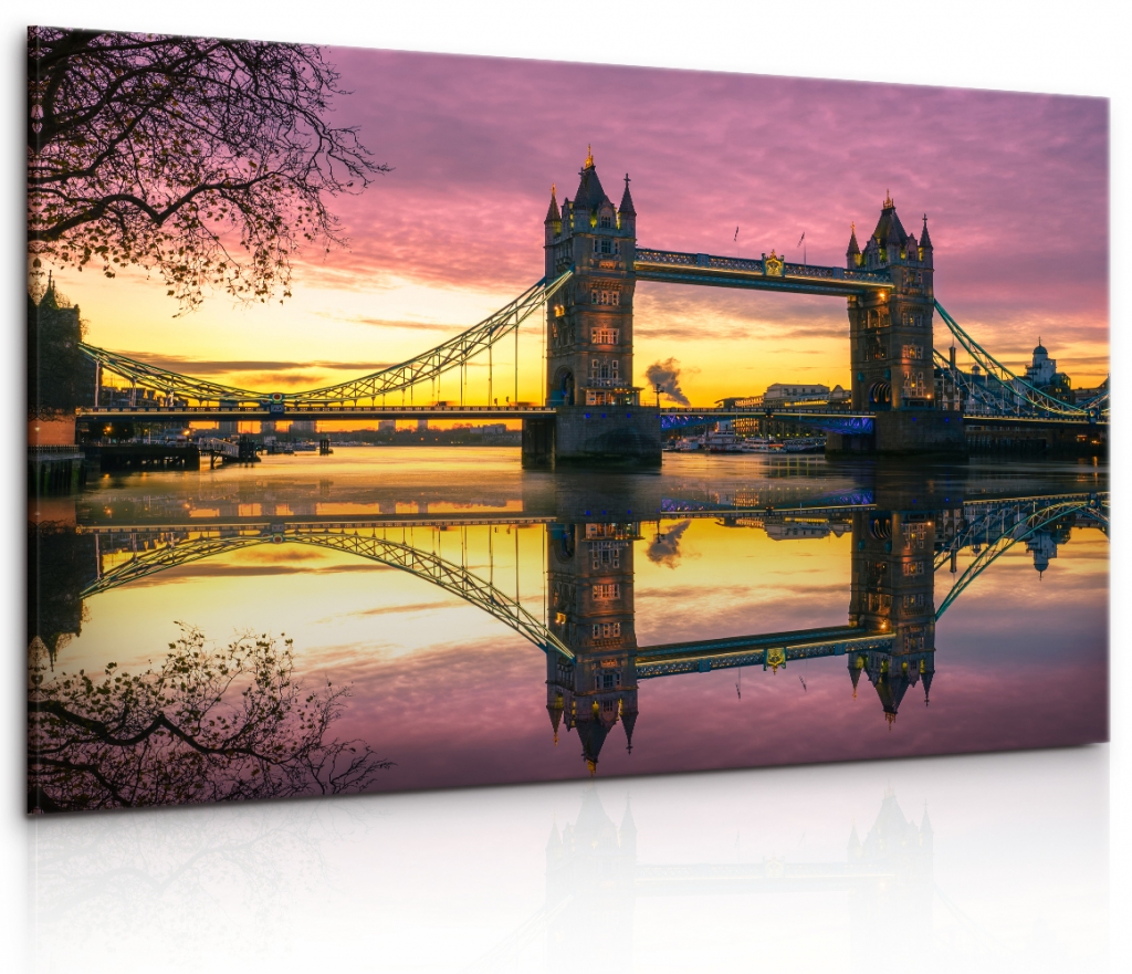 Obraz londýnský Tower Bridge II 150x100  cm