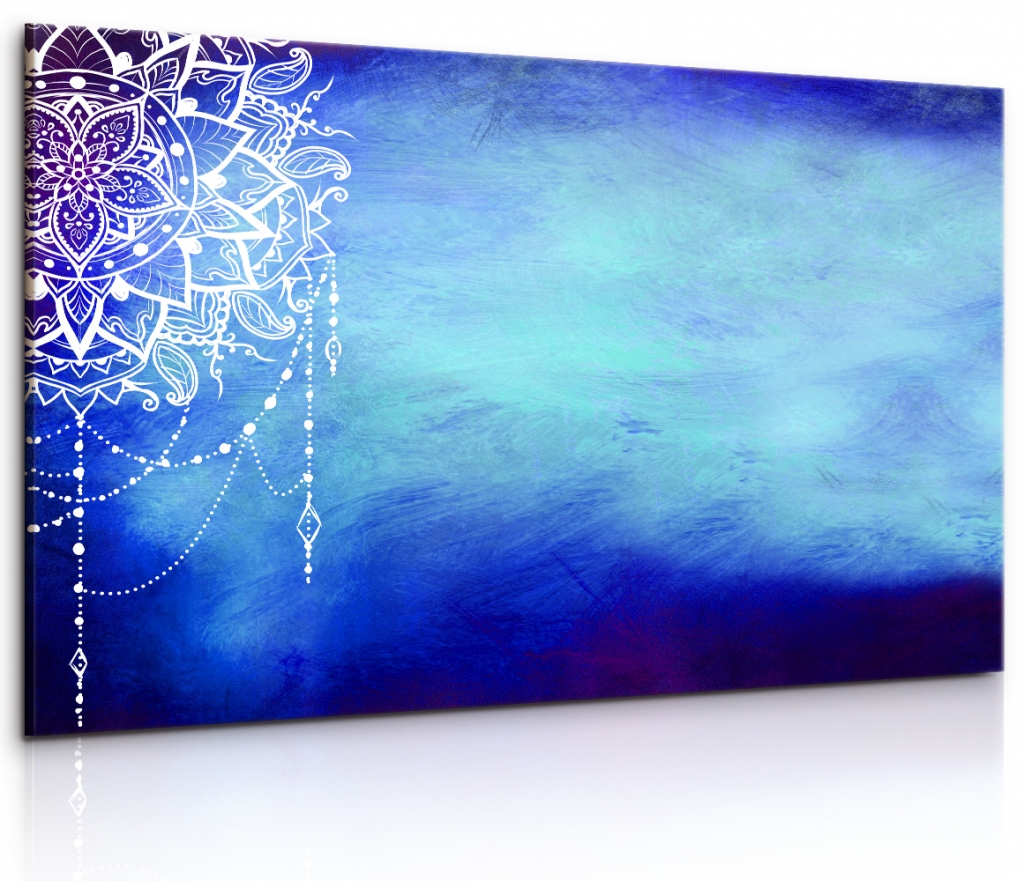 Obraz Mandala modrého potěšení 90x60  cm