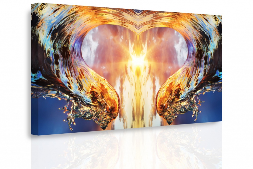 Obraz Mosk srdce 120x80  cm
