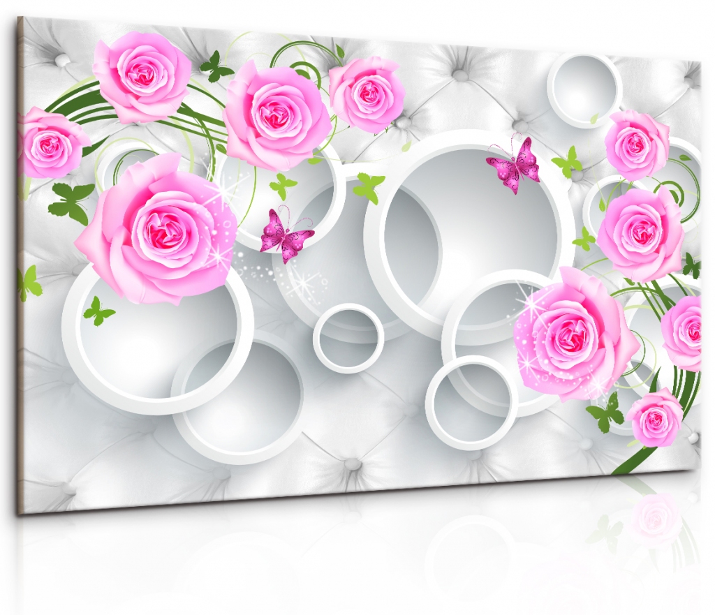 Obraz Motl kvty 120x80  cm