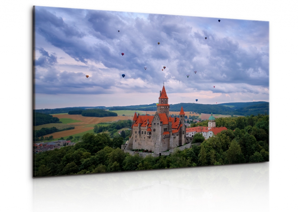 Obraz na pltn Hrad Bouzov 120x80  cm