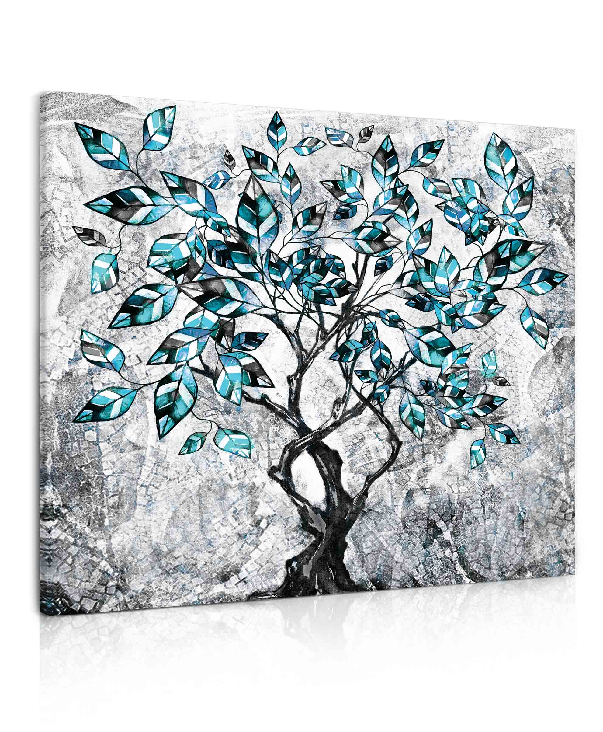 Obraz na plátně Strom modrý 70x70  cm