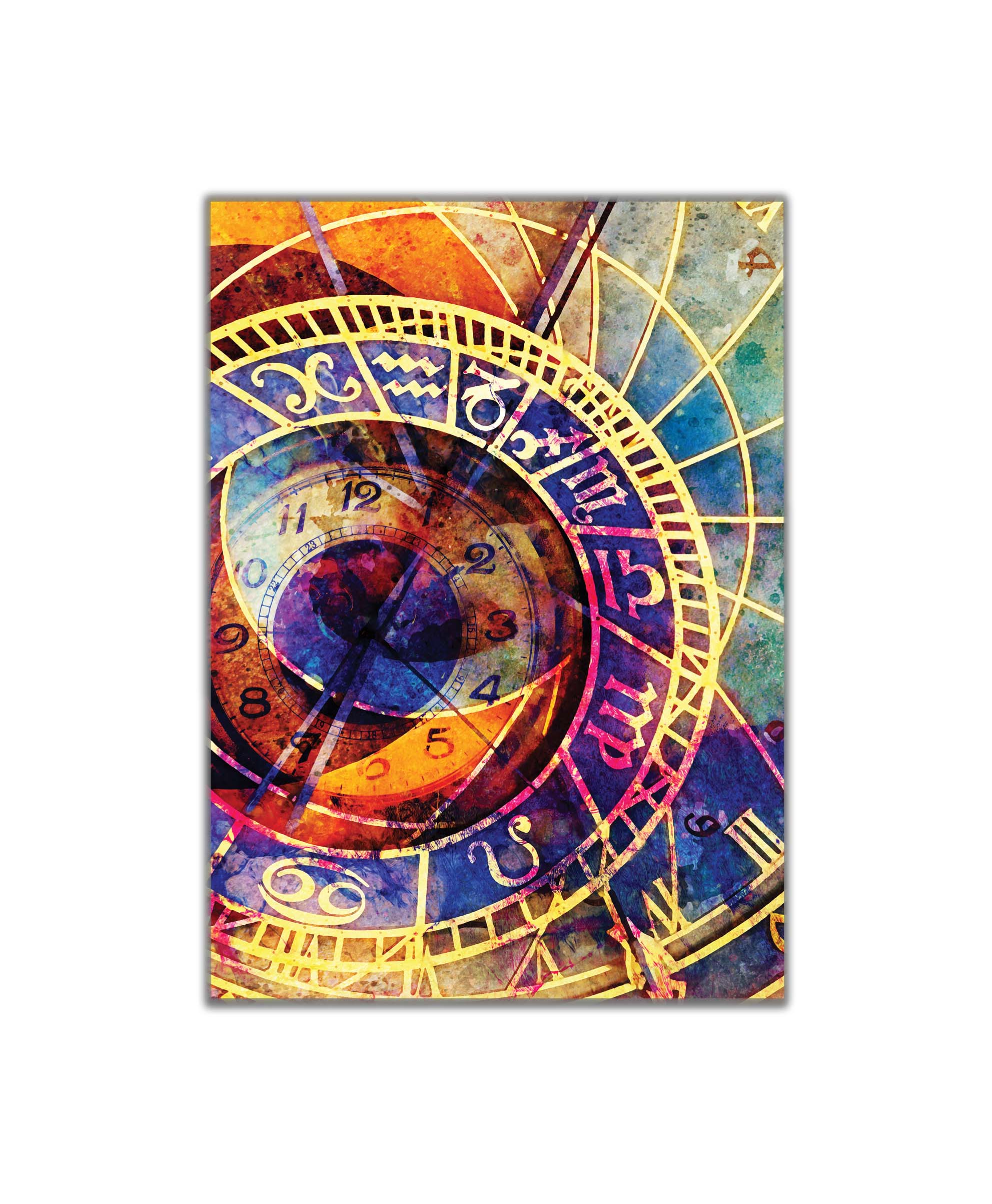 Obraz orloj abstrakce 60x90  cm