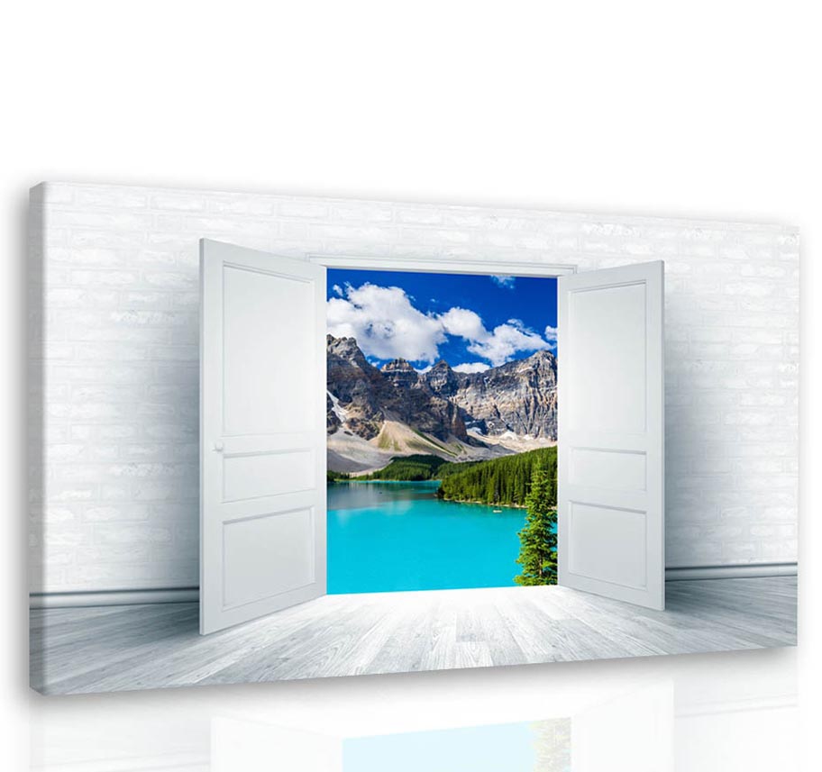 Obraz - Pohled do divoiny 150x100  cm