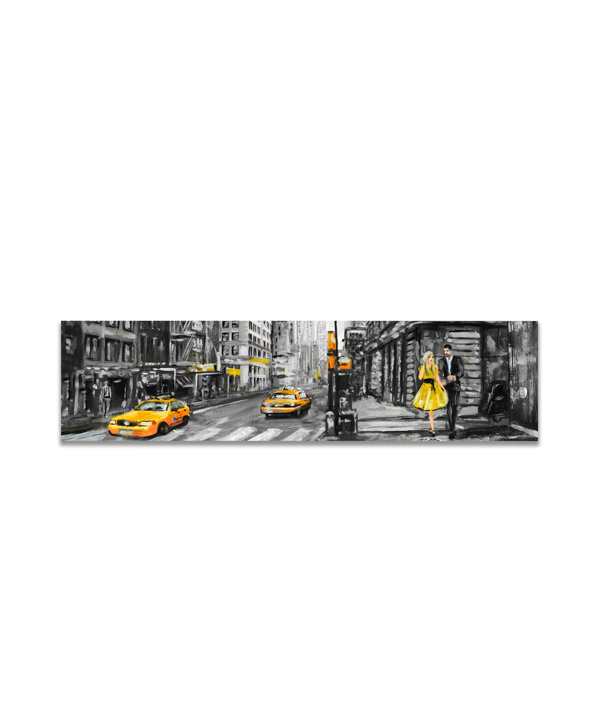 Obraz reprodukce New York lut 130x40  cm