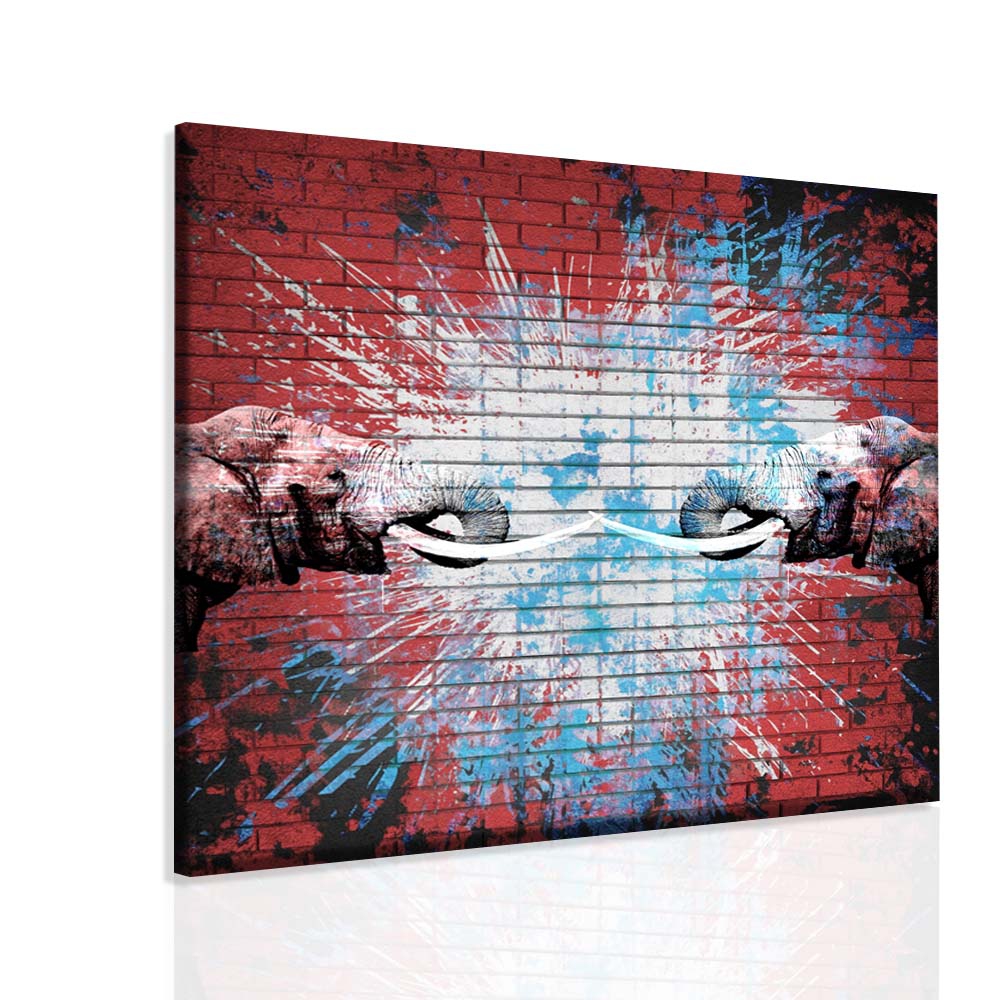 Obraz slon sla 90x90  cm