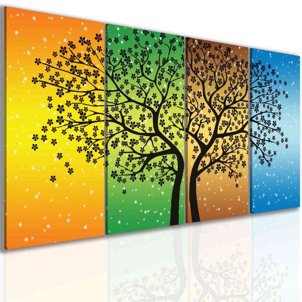 Obraz strom ron obdob III 120x60  cm