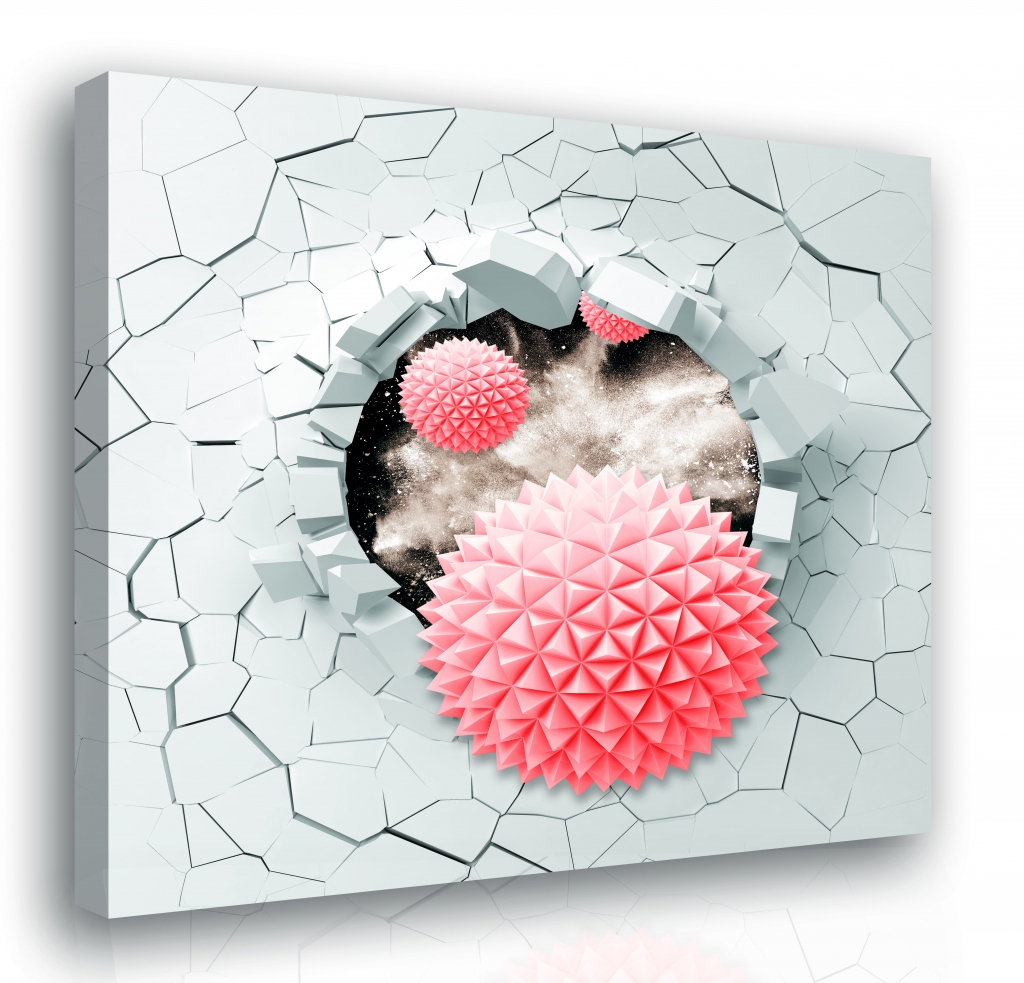 Obraz - tvar ze stny 100x100  cm