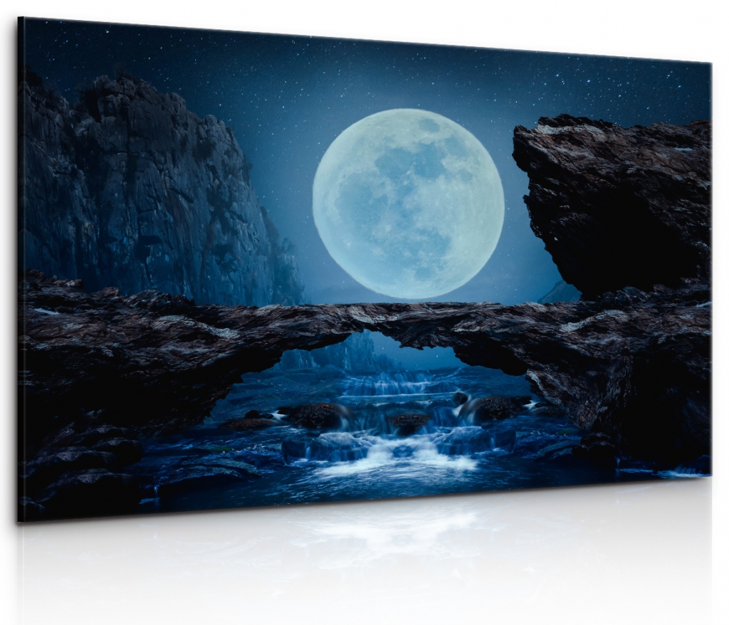 Obraz plnk u vodopd 120x80  cm