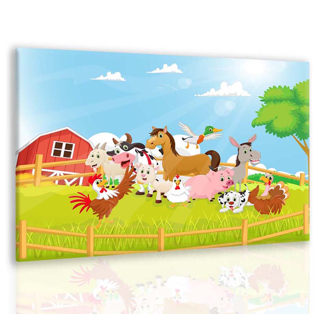 Obraz vtejte na farm 60x40  cm