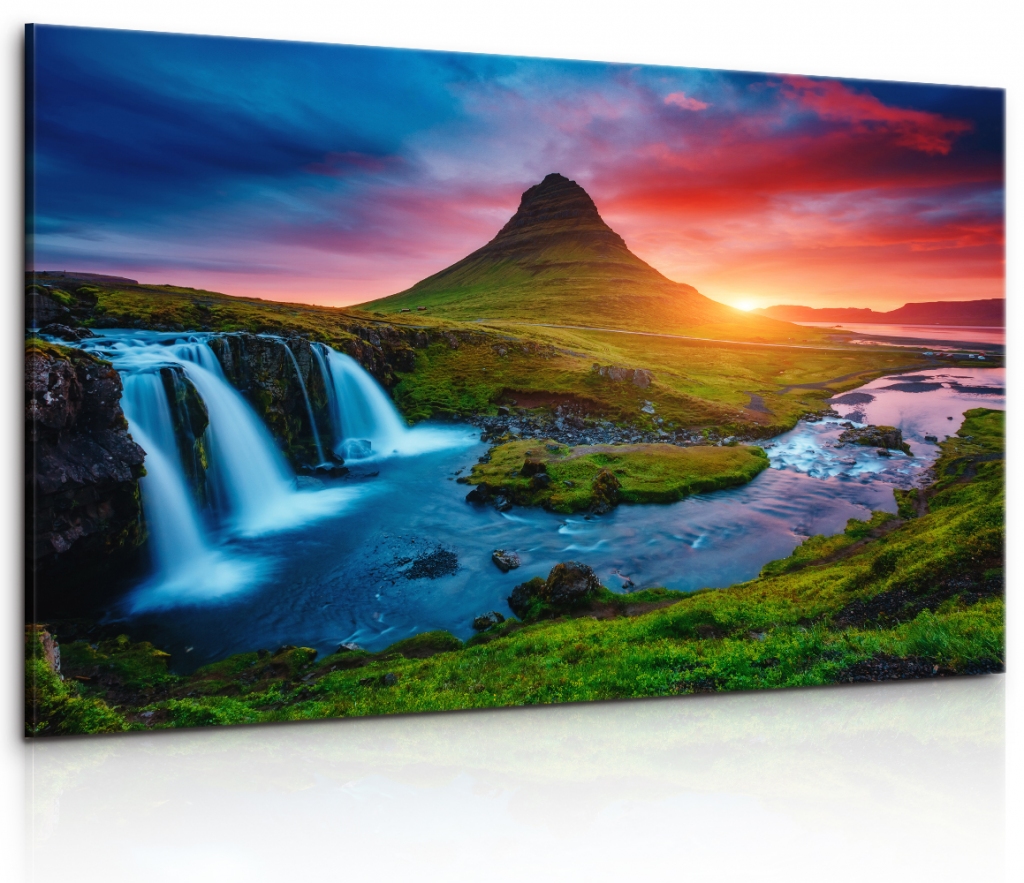 Obraz vodopd na Islandu II 120x80  cm