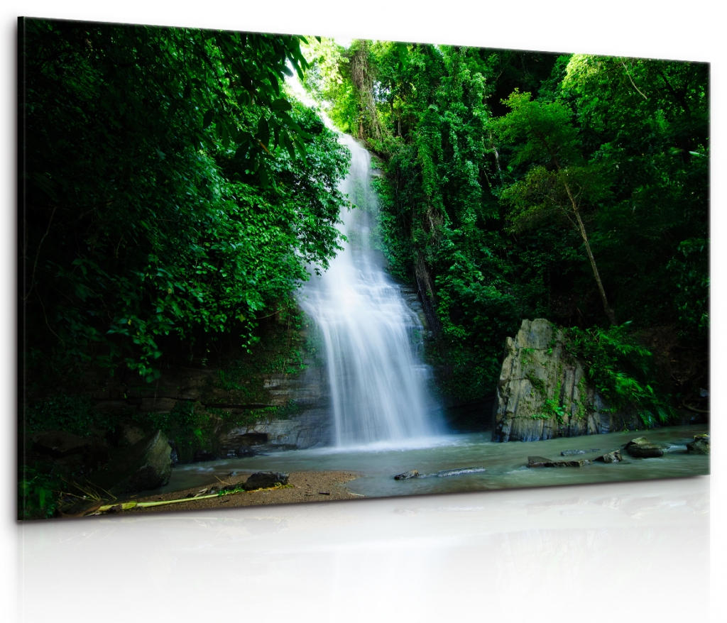 Obraz vodopd v Bangladi 120x80  cm