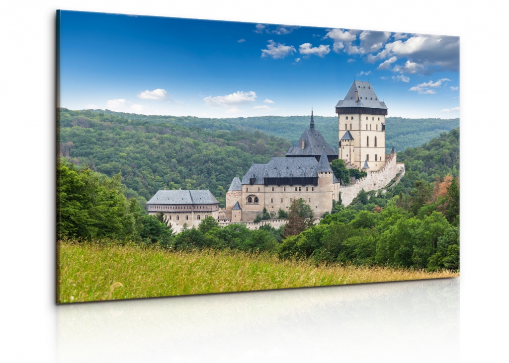 Obraz zmek Karltejn II 120x80  cm