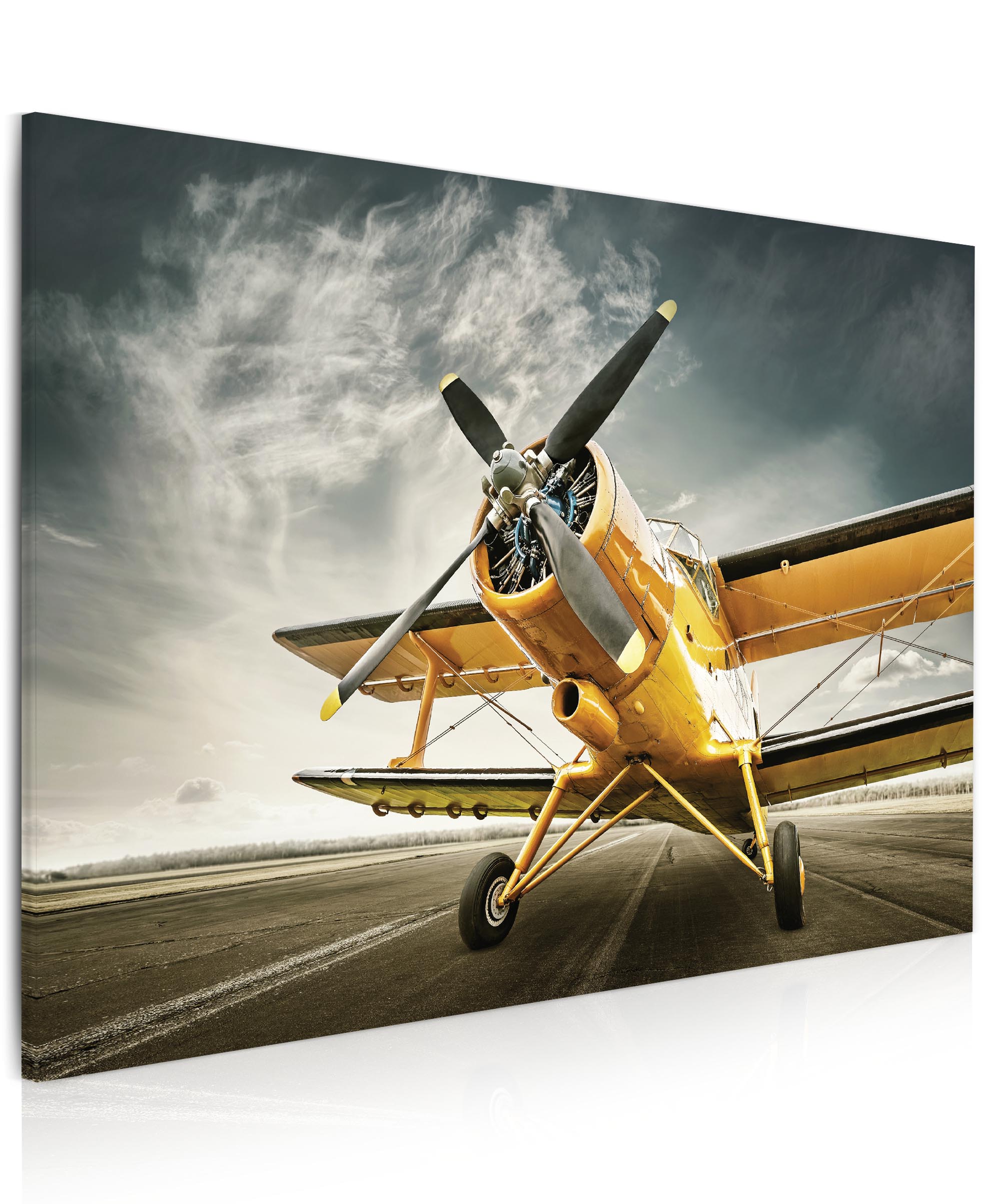 Obraz Žluté letadlo 60x40  cm