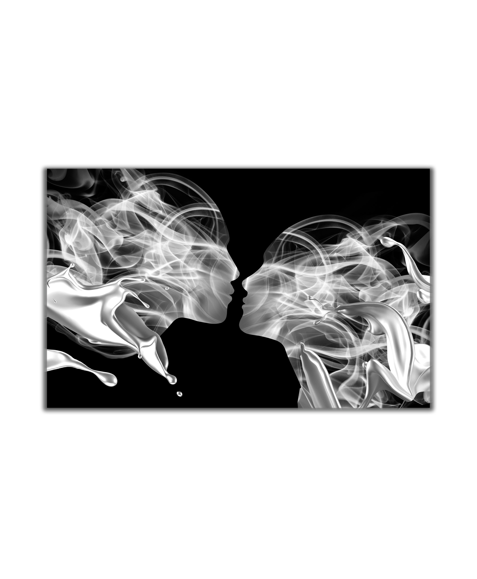 Pětidílný obraz Kouřový polibek 50x30  cm, 5 dílů