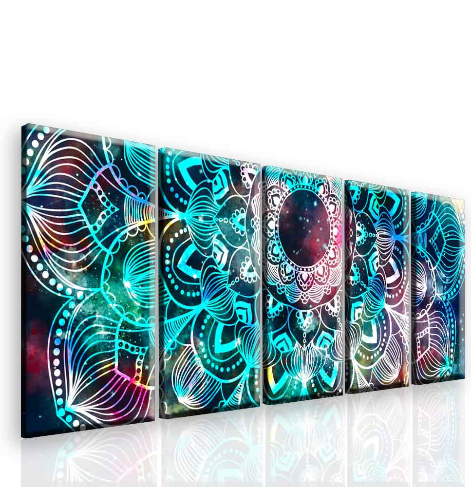 Ptidln obraz vesmrn mandala 150x80  cm