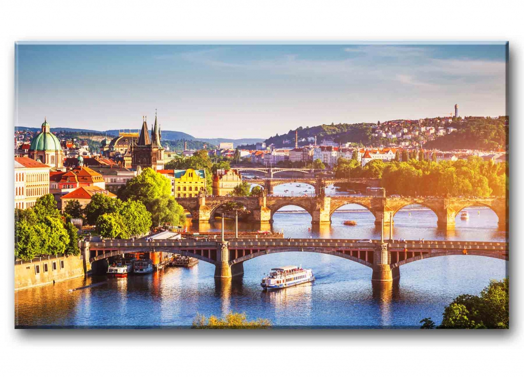 Pražské mosty 90x60  cm