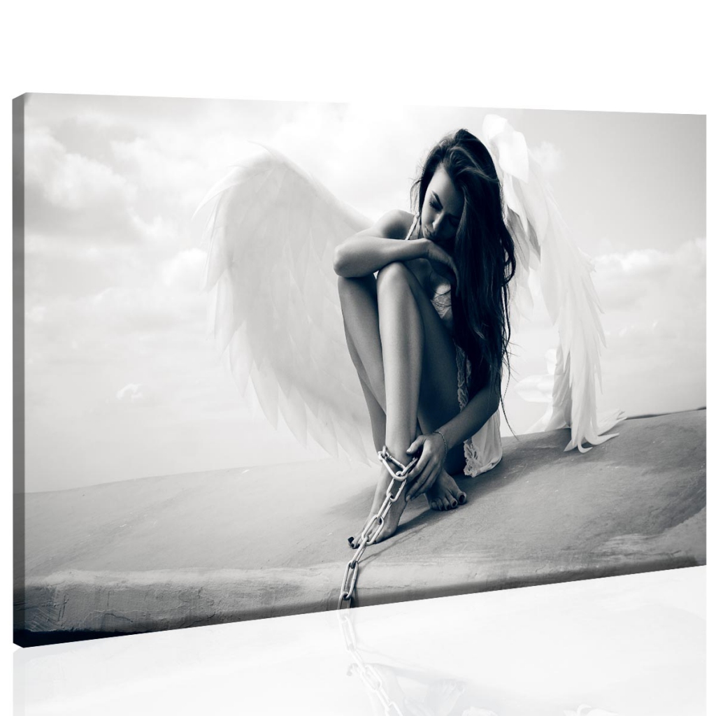 Spoutaný anděl 110x60  cm