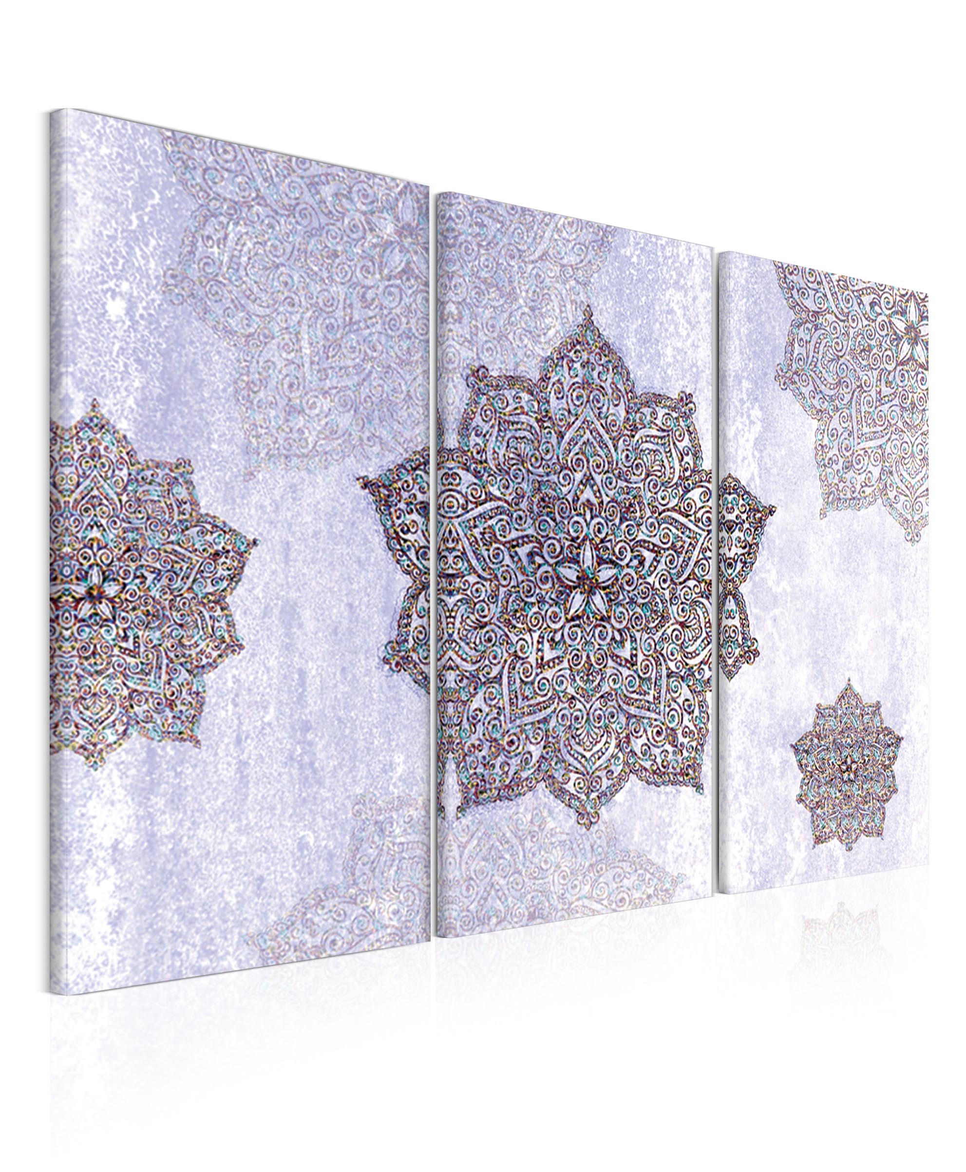 Tdln obraz Fialkov mandala 60x40  cm, 3 dly