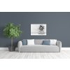 3D obraz Lev ve stn 90x60  cm