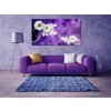 Abstraktn obraz Bl kvty 75x45  cm