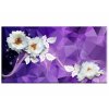 Abstraktn obraz Bl kvty 75x45  cm