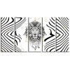 Luxusn vcedln obraz Lev 150x80  cm, 5 dl