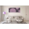 Mandala fialov obraz 150x60  cm