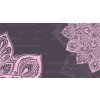 Mandala fialov obraz 150x60  cm