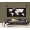 Obraz ernobl mapa svta 150x70  cm, 5 dl