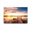 Obraz Jezero, zpad slunce 90x60  cm