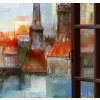 Obraz Karlv most za oknem 90x60  cm