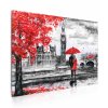 Obraz londýnská procházka červená 40x30  cm