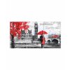 Obraz londnsk prochzka erven 100x45  cm, 5 dl