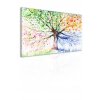Obraz malovan strom ronch obdob 100x45  cm, 5 dl