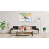 Obraz malovan strom ronch obdob 100x45  cm, 5 dl