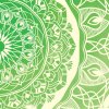 Obraz mandala green 150x70  cm