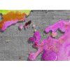Obraz Mapa svta rov 60x40  cm