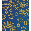 Obraz Modro-zlat kouzeln strom 60x90  cm
