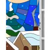 Obraz okno zimn vitr 60x40  cm