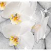 Obraz - orchidej s diamanty 120x80  cm